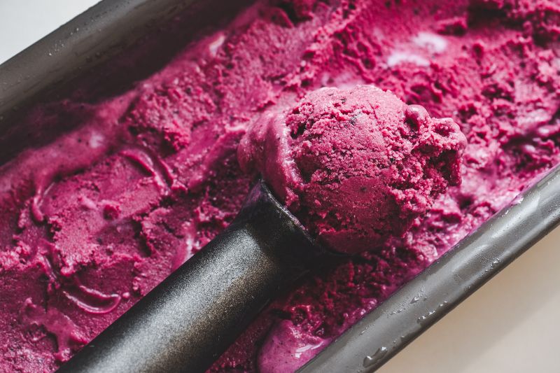 Textura helado cremoso