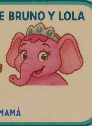 Etiqueta soy amigo de Bruno y Lola